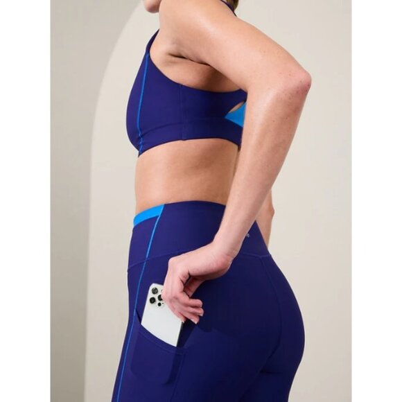 Athleta Interval Stash High Rise Tipped 7/8 Legging - Picture 3 of 7